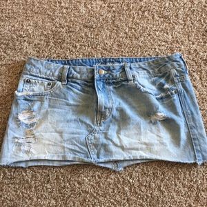 American eagle jean skirt